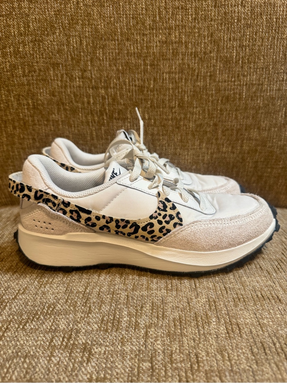 NIKE HF1856-01 CHEETAH WAFFLE DEBUT PHANTOM WHITE SHOES SNEAKERS SIZE 7.5